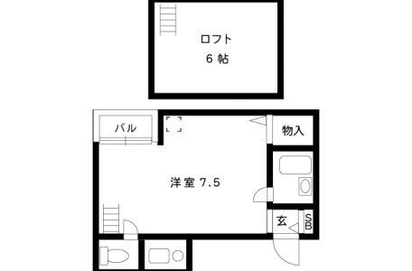 1m（東灘・間取）アヴァンセ東神戸402（ﾛﾌﾄ）号
